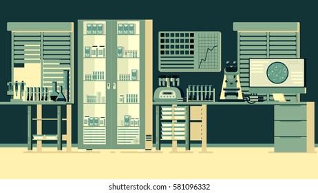 Medical Laboratory Illustration