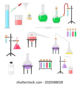 Medical Laboratory Science Icon set vector illustration