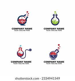 medical labs logo vector illustration