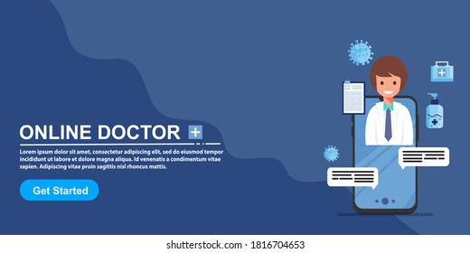 Medical Landing Page, Website Template, Easy to edit and customize, Vector illustration