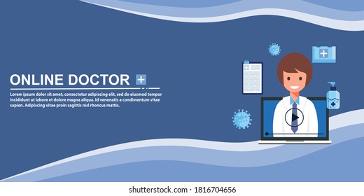 Medical Landing Page, Website Template, Easy to edit and customize, Vector illustration