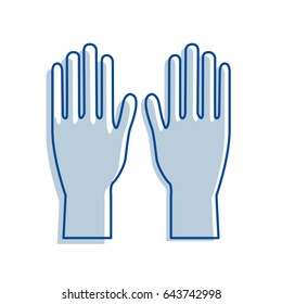 medical latex gloves to protection hands