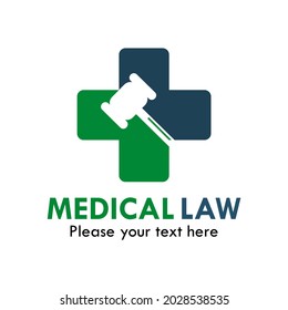 Medical law logo template illustration