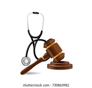 Medical Law. Malpractice Concept Illustration Design Graphic Isolated Over White