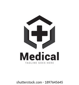 Medical leaf earth nature save logo icon vector template.