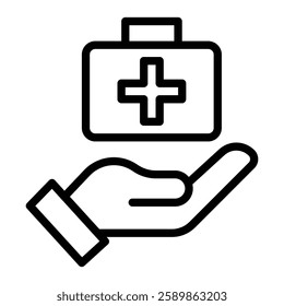 Medical Line Icon Design For Personal And Commercial Use