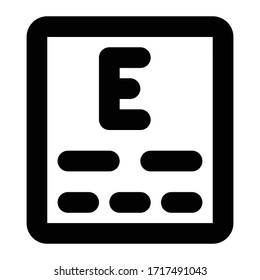 Medical Line Icon eye test