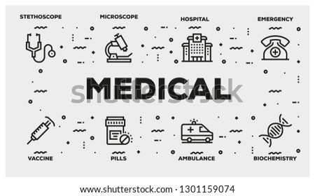 MEDICAL LINE ICON SET
