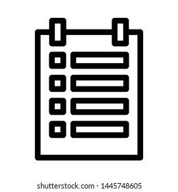 medical list icon. flat illustration of medical list vector icon for web, pattern, design, etc.