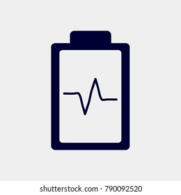 medical list icon, Vector illustration. pulse icon