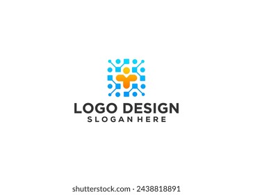 Medical Location Logo Design Vector, Plus-Symbol mit Pin Map Logo Kombination. Geeignet für Business und Medical Icon