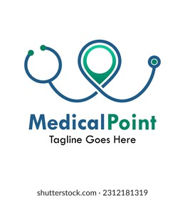 medical location logo template illustration