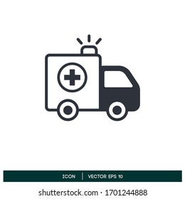 Vektorillustration-Logo-Design-Element für die medizinische Logistik 