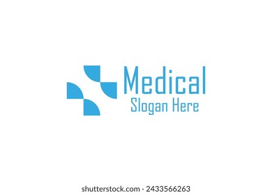 medical logo added abstract. This logo went from geometric to becoming a plus logo.
Very suitable for medical logos, pharmacies and companies in the health sector