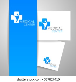 Medical logo, medical center logo, health logo, doctor logo, medicine logo, medical icon. Logo design template for clinic, hospital, medical center, doctor and itc.