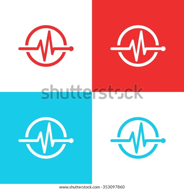 Medical Logo Concept Health Care Design Signs Symbols