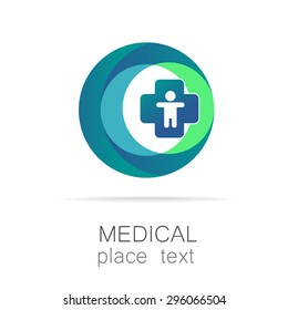 Medical logo - the concept for sign a medical institution, a center, foundation, organization, association, hospital.