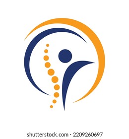 Medical logo design. Abstract DNA logo design with people