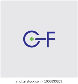 medical logo design, cf logo design vector
