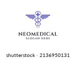 medical logo design concept. vector illustration concept