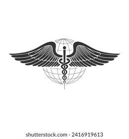 medical logo design concept. vector illustration template