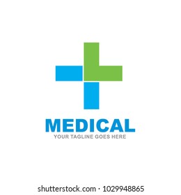 Medical Logo Design Cross Icon Stock Vector (Royalty Free) 1029948865 ...