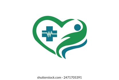 Medical logo design free vector. Free Vector