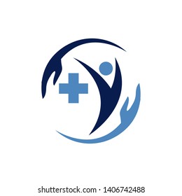 medical logo design. Health care logo. 
Pharmacy healthcare vector template illustration.