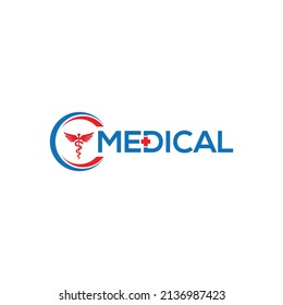 Medical logo Design illustration on white background.