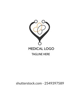Conjunto de diseño de logotipo médico Conjunto de Vector Diseño de logotipo único