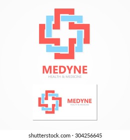 Medical logo design template 