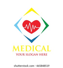 Medical logo design template