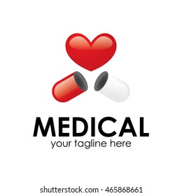 Medical logo design template