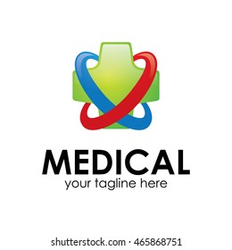 Medical logo design template