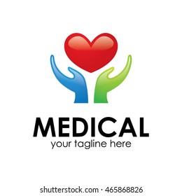 Medical logo design template