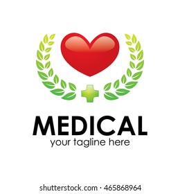 Medical logo design template