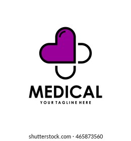 Medical logo design template