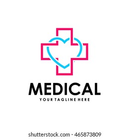 Medical logo design template