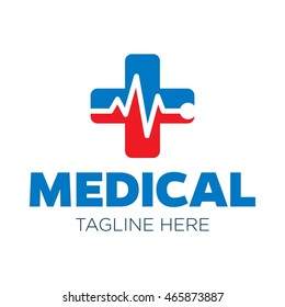 Medical logo design template