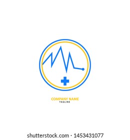 Medical logo design template illustrations