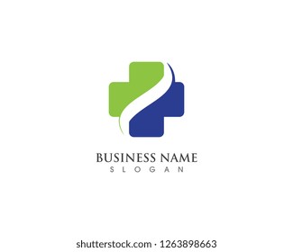 Medical logo design template vector