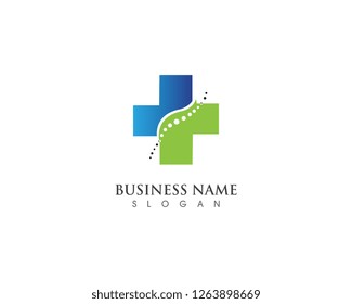 Medical logo design template vector