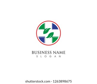 Medical logo design template vector