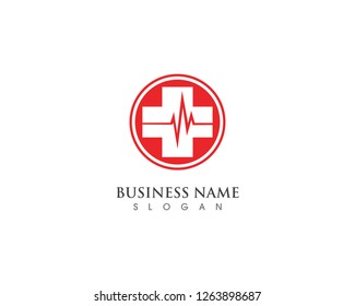 Medical logo design template vector