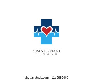 Medical logo design template vector