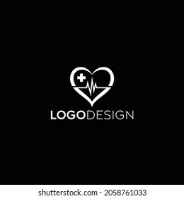 Medical logo design with template vector illustration design
