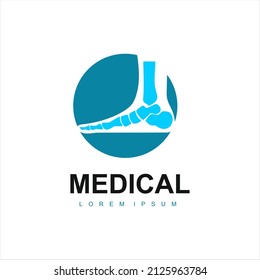 Ilustración vectorial de la plantilla de diseño del logotipo médico. Concepto de símbolo de sanidad y medicina