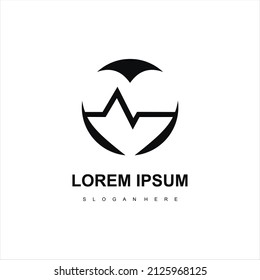 Medical logo design template vector illustration. Healthcare and medicine symbol concept
