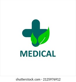 Medical logo design template vector illustration. Healthcare and medicine symbol concept