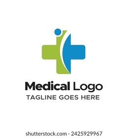 plantilla de diseño de logotipo médico.- ilustrador de vectores